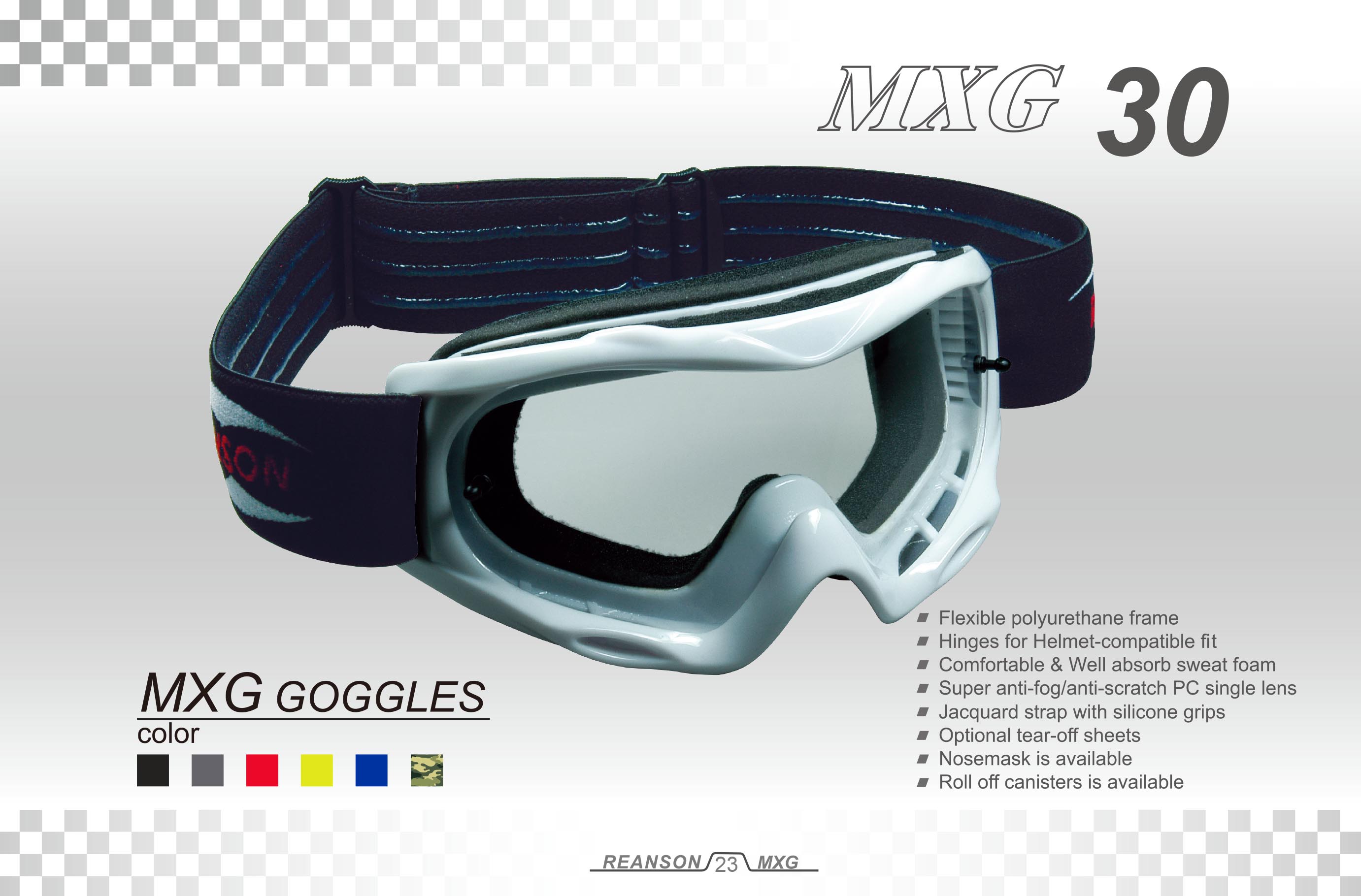 Motorcross Brille Spiegellinse-MXG30